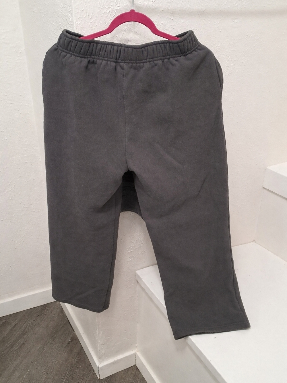 Wide Leg Drawstring Sweatpants - Gray - Picture 14 of 14